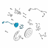 OEM Ford Expedition Hub & Bearing Diagram - JL1Z-1109-A