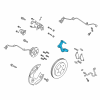 OEM Ford Expedition Caliper Support Diagram - JL1Z-2B511-A