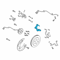 OEM 2020 Lincoln Navigator Caliper Support Diagram - JL1Z-2B511-A