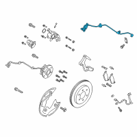 OEM Ford Expedition Rear Speed Sensor Diagram - JL1Z-2C204-A