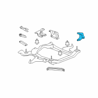 OEM 2016 Chevrolet Traverse Front Mount Bracket Diagram - 84154101