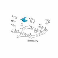 OEM Saturn Outlook Rear Mount Bracket Diagram - 25840455