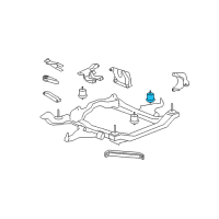 OEM 2007 GMC Acadia Transmission Mount Diagram - 25857750