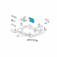 OEM GMC Acadia Limited Transmission Mount Bracket Diagram - 84154100