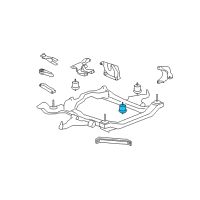 OEM 2008 Saturn Outlook Mount-Engine Front Diagram - 25857746