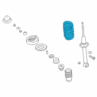 OEM 2002 Chrysler Sebring Rear Coil Spring Diagram - MR455131