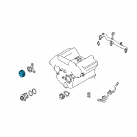 OEM Infiniti QX4 Pulley-Fan & Water Pump Diagram - 21051-4P110