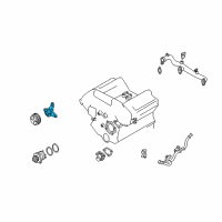 OEM Infiniti M35 Bracket-Fan PULLY Diagram - 21046-4P100