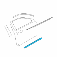 OEM 2013 Ford Taurus Side Molding Diagram - AG1Z-5420878-AA