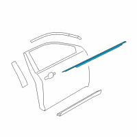 OEM Ford Special Service Police Sedan Belt Weatherstrip Diagram - AG1Z-5421453-A