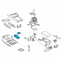 OEM 2011 Toyota Avalon Cup Holder Diagram - 55620-07020