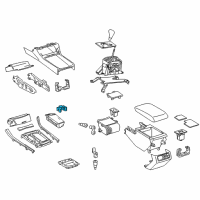 OEM Toyota Cup Holder Holder Diagram - 55618-07012