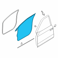 OEM 2018 Ford F-250 Super Duty Door Weatherstrip Diagram - FL3Z-1520530-A