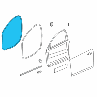 OEM 2012 Buick Verano Weatherstrip On Body Diagram - 13260047