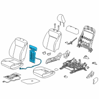 OEM Honda HR-V Heater, Right Front Seat-Back Diagram - 81124-T7W-A71