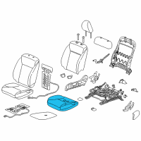 OEM 2020 Honda HR-V Pad, Right Front Diagram - 81137-T7W-A11