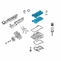 OEM BMW 650i Gran Coupe Cylinder Head Cover Diagram - 11-12-8-648-125