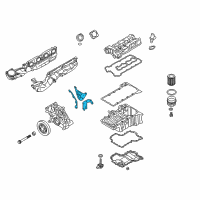 OEM BMW 650i xDrive Gran Coupe Gasket For Timing Case Diagram - 11-14-7-566-411