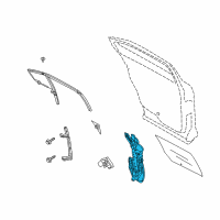 OEM 2016 Lincoln MKS Window Regulator Diagram - 8A5Z-5427008-B