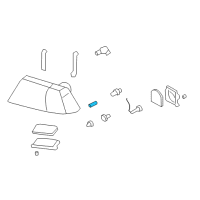 OEM 2005 Lincoln Aviator Repeater Bulb Diagram - 1L2Z-13466-AA