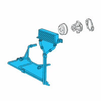OEM 2000 Ford E-350 Econoline Club Wagon Transmission Cooler Diagram - 4C2Z-7A095-EA