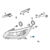 OEM Honda Accord Socket Complete T10 Diagram - 33303-T2A-A01