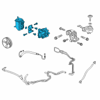 OEM Chevrolet Captiva Sport Power Steering Pump Diagram - 13576846