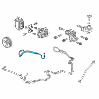 OEM Chevrolet Captiva Sport Power Steering Return Hose Diagram - 22801689