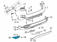 OEM Buick Envision Reflector Diagram - 84847826