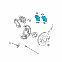 OEM 2007 Dodge Sprinter 3500 Disc Brake Pad Set Front Diagram - 68006734AA