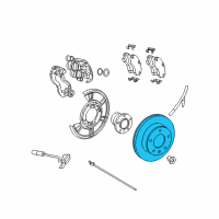 OEM 2008 Dodge Sprinter 2500 Brake Rotor Diagram - 68006716AA