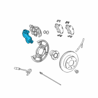 OEM 2007 Dodge Sprinter 3500 Adapter-Disc Brake CALIPER Diagram - 68006726AA