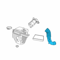 OEM Jeep Hose-Air Cleaner To T/Body Diagram - 53013907AB