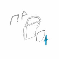 OEM 2005 Lincoln LS Window Regulator Diagram - 3W4Z-5427008-AA