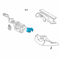 OEM Lincoln Aviator Wiper Switch Diagram - LC5Z-17A553-CA