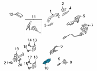 OEM 2021 Kia Seltos Door Inside Handle Assembly Diagram - 82610Q5010SA1