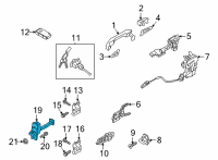 OEM Kia Seltos Checker Assembly-Front D Diagram - 76980Q5000