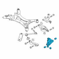 OEM Nissan Quest Housing Rear Axle RH Diagram - 43018-1JB0A