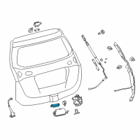 OEM 2015 Toyota Sienna Tail Gate Switch Diagram - 84840-0T020