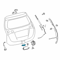 OEM 2016 Lexus NX300h Switch Assembly, Back Door Diagram - 84840-48020