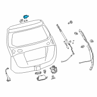 OEM 2015 Toyota RAV4 Hinge Diagram - 68810-0R010