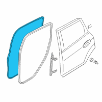 OEM 2013 Ford C-Max Door Weatherstrip Diagram - AM5Z-58253A10-B