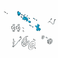 OEM Hyundai Palisade CALIPER Kit-RR Brake, LH Diagram - 58310-S9A30