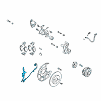 OEM Hyundai Palisade Sensor Assembly-Abs Rear Wheel, LH Diagram - 58950-S9100