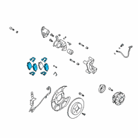 OEM 2020 Hyundai Palisade Rear Disc Brake Pad Kit Diagram - 58302-S9A30