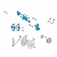 OEM Kia Telluride Pad U Diagram - 58230S9300