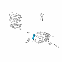 OEM 2003 Toyota Highlander Heater Assembly, Seat Diagram - 87510-48080