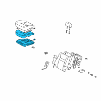 OEM 2002 Toyota Highlander Seat Cushion Pad Diagram - 71511-48040