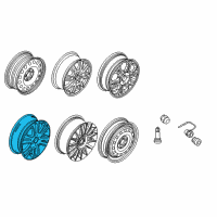 OEM 2009 Ford Focus Wheel, Alloy Diagram - AS4Z-1007-B