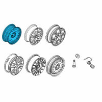 OEM 2013 Ford Fiesta Wheel, Steel Diagram - 9S4Z-1007-C